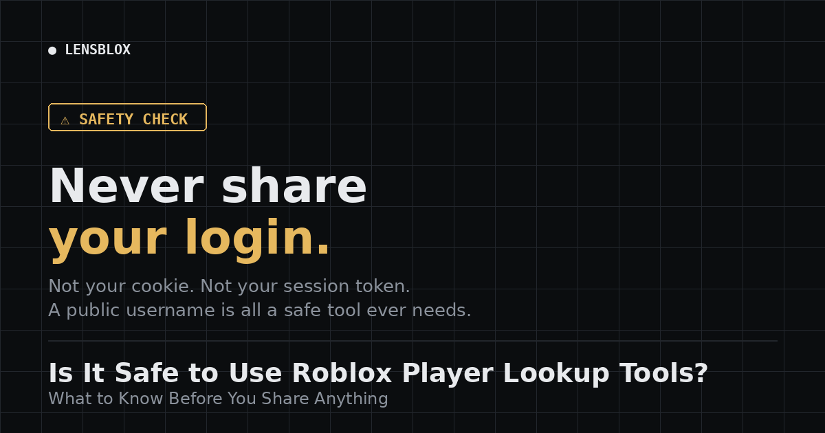 Is It Safe to Use Roblox Player Lookup Tools? What to Know Before You Share Anything
